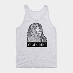 Chaka khan // Black Retro Tank Top